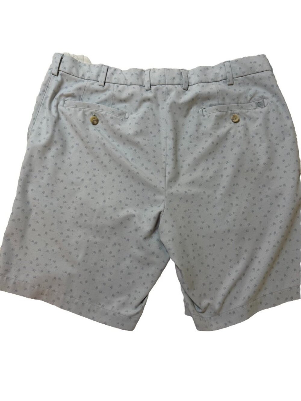 PETER MILLAR GOLF SALEM CARTS PERFORMANCE Flat Front Shorts, 36 GREY - Picture 6 of 10